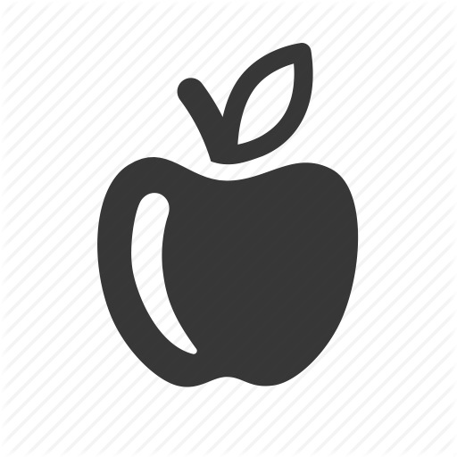 512x512 Apple, Eating, Food, Fruit, Raw, Simple Icon