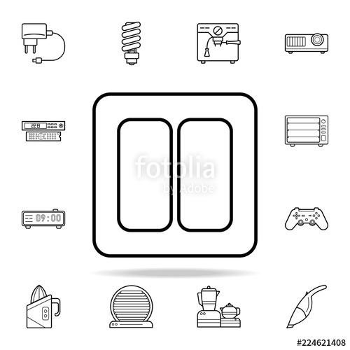 500x500 Light Switch Icon Appliances Icons Universal Set For Web