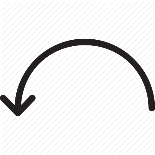 512x512 Arc, Arrow, Back, Down, Previous Icon