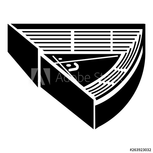 500x500 Baseball Arena Icon Simple Illustration Of Baseball Arena Vector