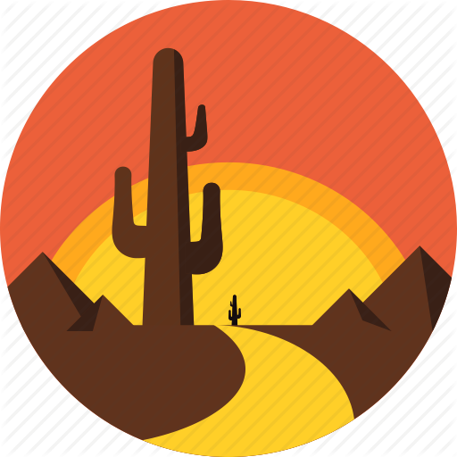 512x512 Arizona, Cactus, Desert, Tourism, Travel, Vacations, Western Icon
