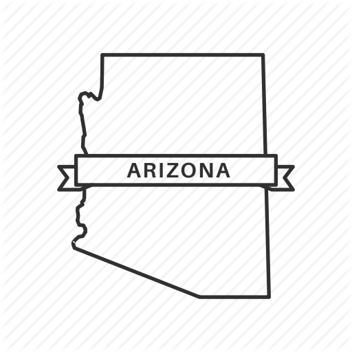 512x512 America, American State, Arizona, Borders, Map, State, Usa Icon