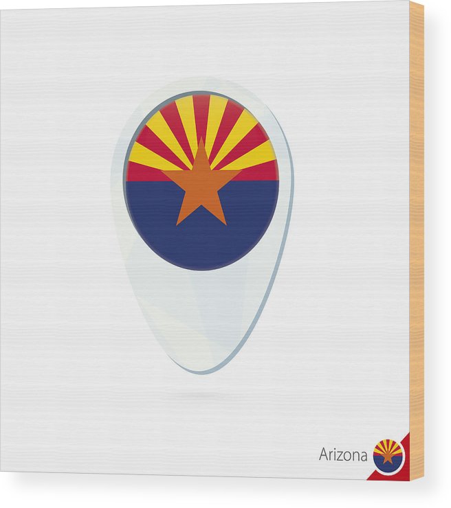 656x740 Usa State Arizona Flag Location Map Pn On White Background