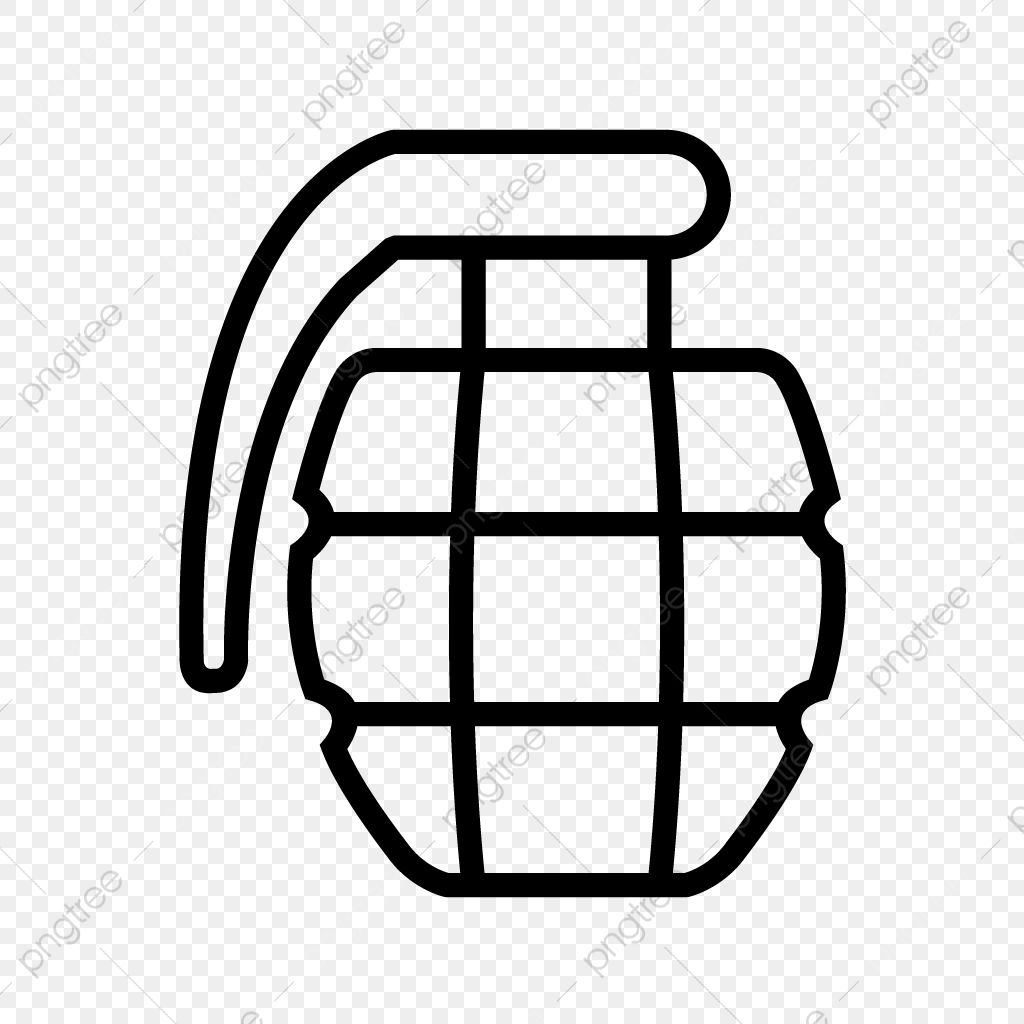 1024x1024 Grenade Vector Icon, Army, Bomb, Grenade Png And Vector