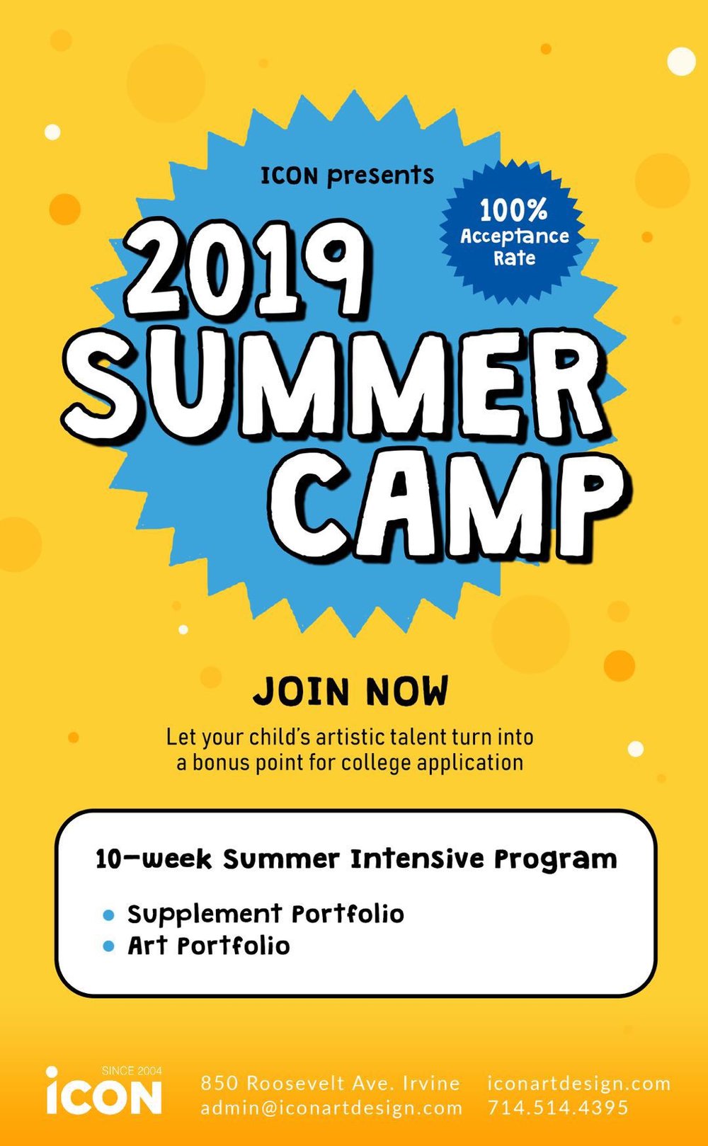 1000x1619 Summer Camp Icon Art Design Portfolio Preparation