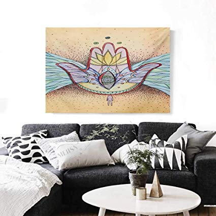 425x425 Blountdecor Hamsa Modern Canvas Painting Wall Art