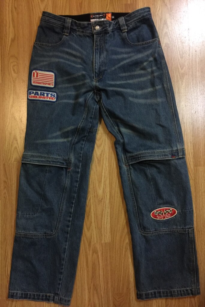 684x1024 Used Icon Anthem Pant Asphalt Technologies Motorcycle Patch Rider