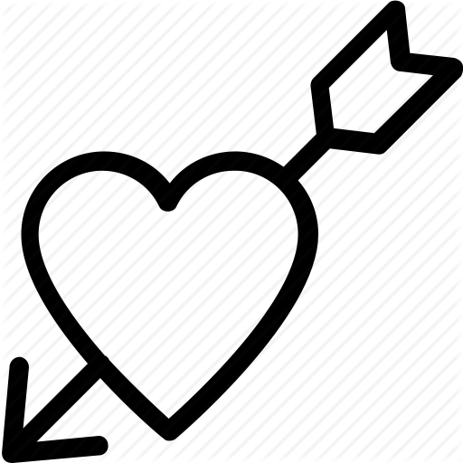 512x512 Arrow, Broken Heart, Heart, Heart With Cupid, Heartbreak Icon