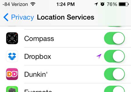 Icon At Top Of Iphone