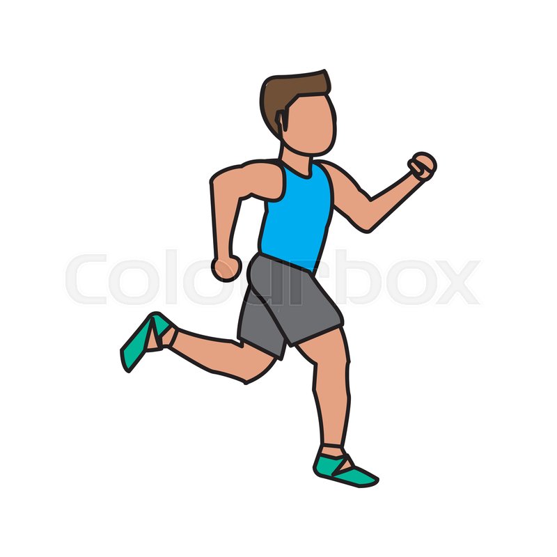 Runner Man Icon Athlete Training Stock Vector Colourbox 800x800 Runner Man Icon Athlete Training Stock Vector Colourbox