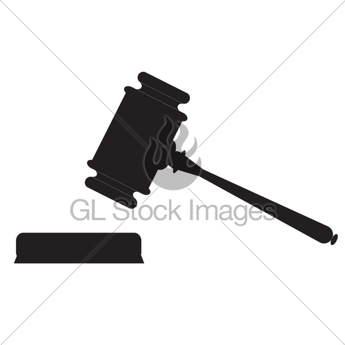 500x500 Auction Hammer Symbol Law Judge Gavel Icon Flat Design Gl