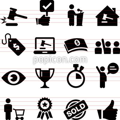 400x399 Auction Icons