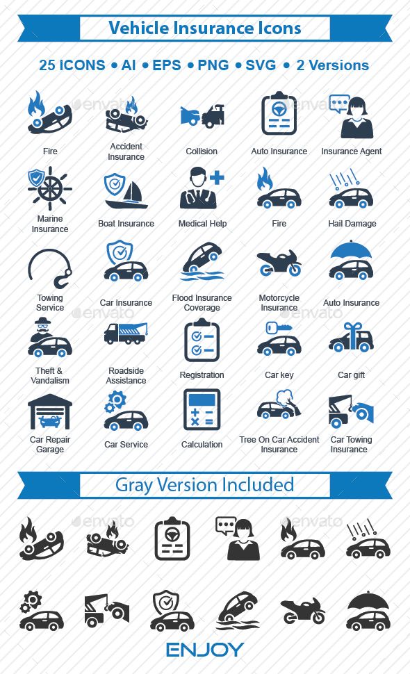 590x970 Icons Car Insurance, Business Icon