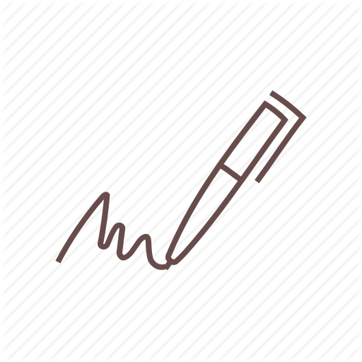 512x512 Autograph, Pen, Sign, Signature, Signed Icon