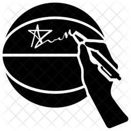 256x256 Autograph Icon Of Glyph Style