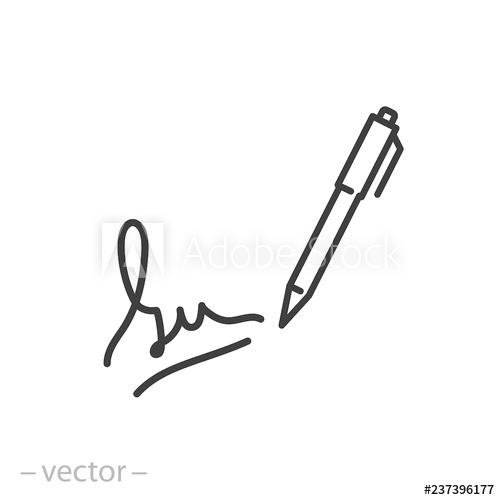 500x500 Autograph Icon Vector