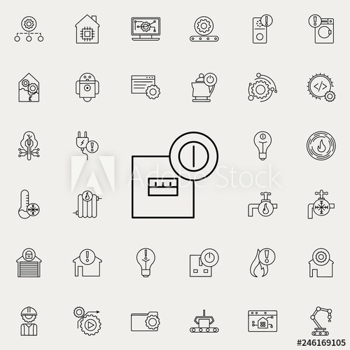 500x500 Electrical Box Icon Automation Icons Universal Set For Web