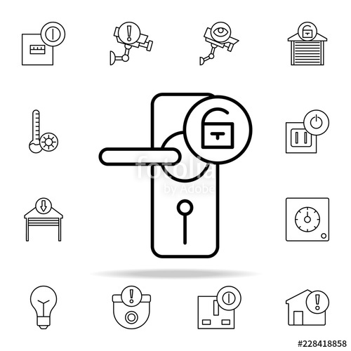 500x500 Open Door Sign Icon Automation Icons Universal Set For Web