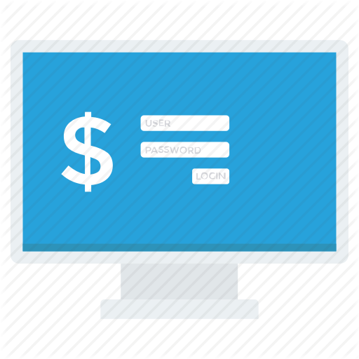 512x512 Bank, Login, Monitor, Online, Safe Icon