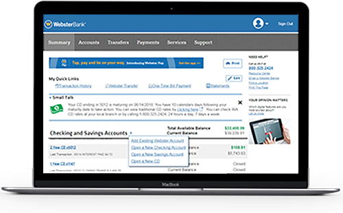 New Online And Mobile Banking Services Webster Bank 500x311 New Online And Mobile Banking Services Webster Bank