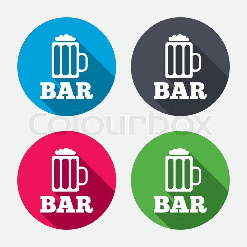 800x800 Bar Or Pub Sign Icon Glass Of Beer Stock Vector Colourbox