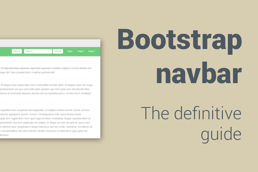 900x600 Bootstrap Navbar