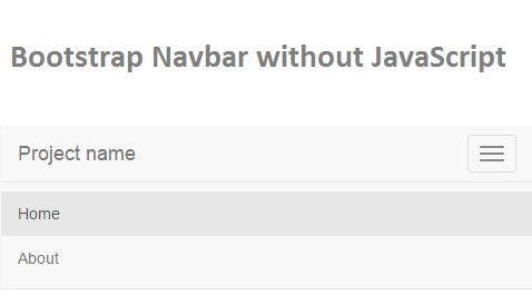 478x274 Bootstrap Navbar Menu Without Javascript