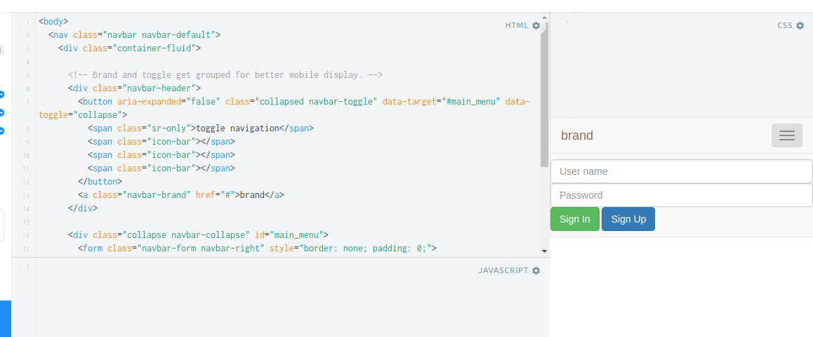 1158x480 How Can You Make Buttons Stretched Only When The `navbar` Is