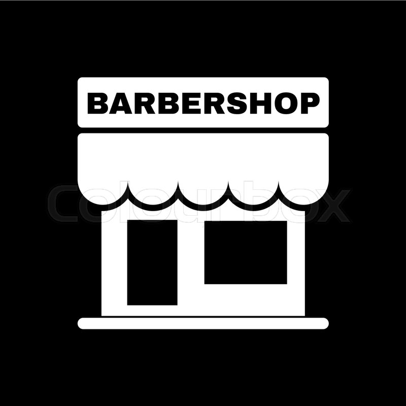 800x800 The Barbershop Building Icon Stock Vector Colourbox