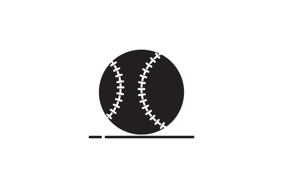 580x386 Baseball Ball Vector Icon Graphic