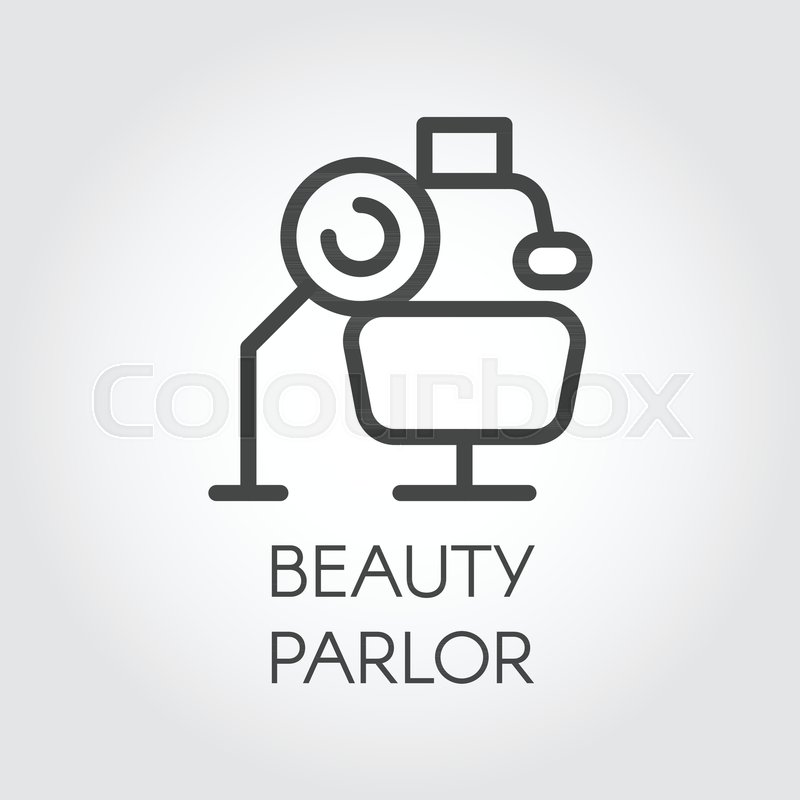 800x800 Beauty Parlor Line Icon Beauty Salon Stock Vector Colourbox