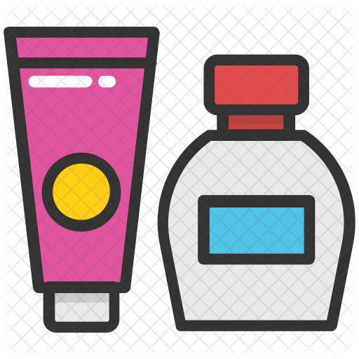 512x512 Beauty Products Icon Of Colored Outline Style