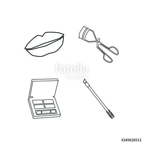 500x500 Cosmetic Icon Set Mascara Icon Beauty Cosmetics And Makeup Icon