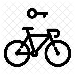 256x256 Bicycle On Rent Icon Of Line Style