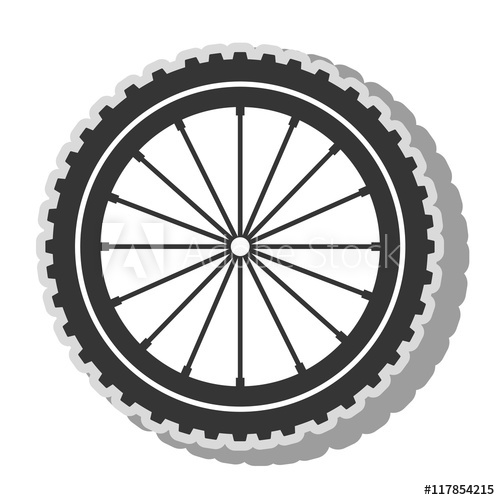 Gear Bike Wheel Icon Vector Illustration 500x500 Gear Bike Wheel Icon Vector Illustration
