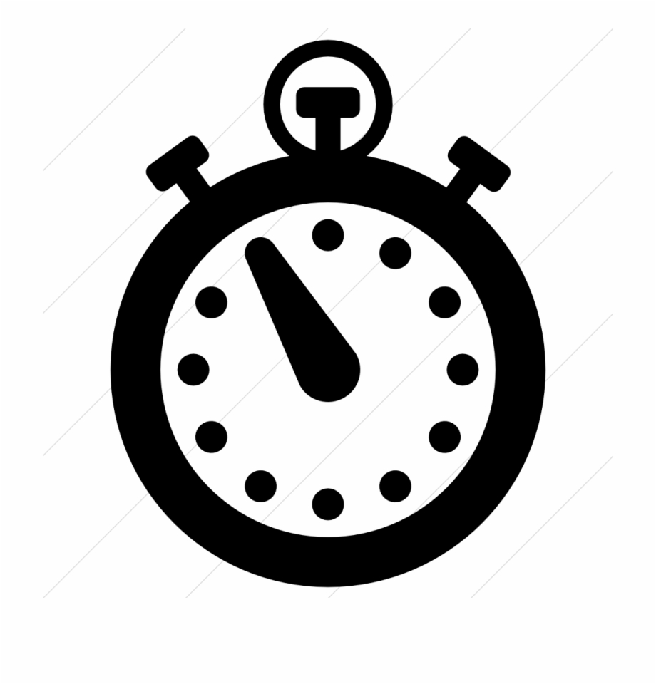 920x960 Stopwatch Icon Black