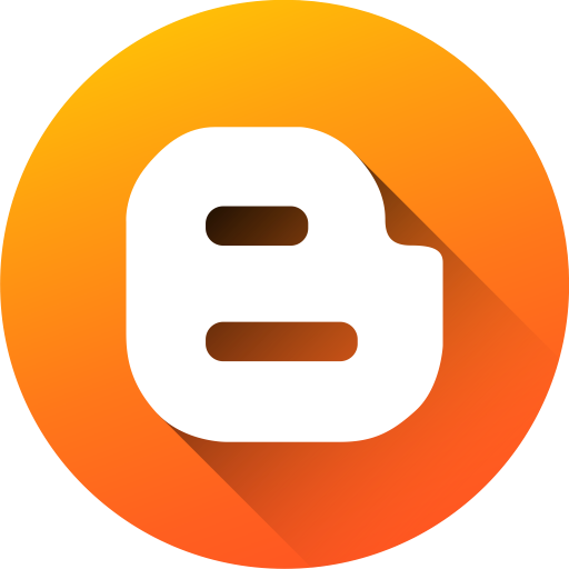 512x512 Blog, Blogger, Blogspot, Circle, Gradient, Media, Social Media Icon