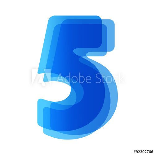 500x500 Vector Number Icon