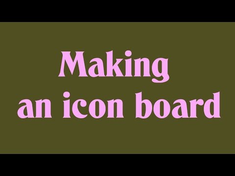 480x360 Making An Icon Board