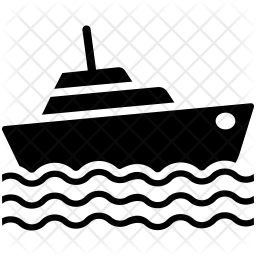 256x256 Boat Icon Of Glyph Style