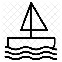 256x256 Boat Icon Of Line Style