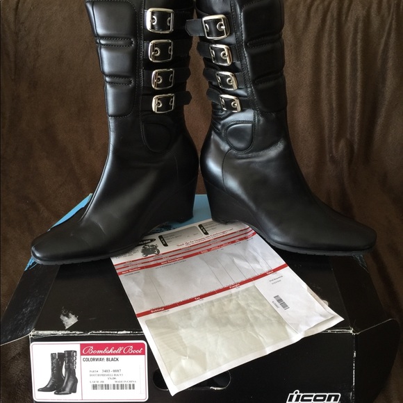580x580 Icon Shoes Bombshell Womens Motorcycle Boots New In Box Poshmark