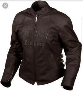 272x300 Icon Bombshell Jacket Leather Black Icon Motorcycle Womens Sz S Ebay