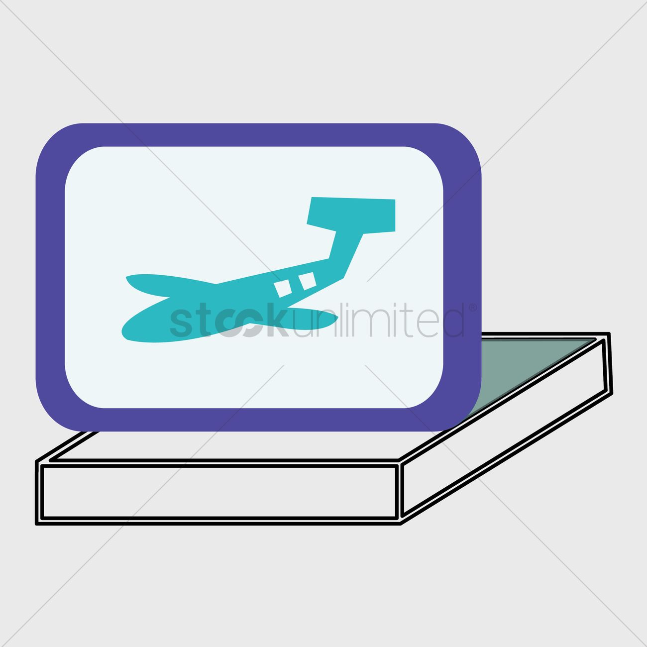 1300x1300 Online Flight Booking Icon Vector Image