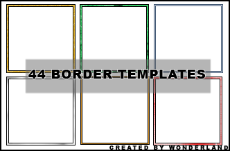 332x219 Icon Border Templates