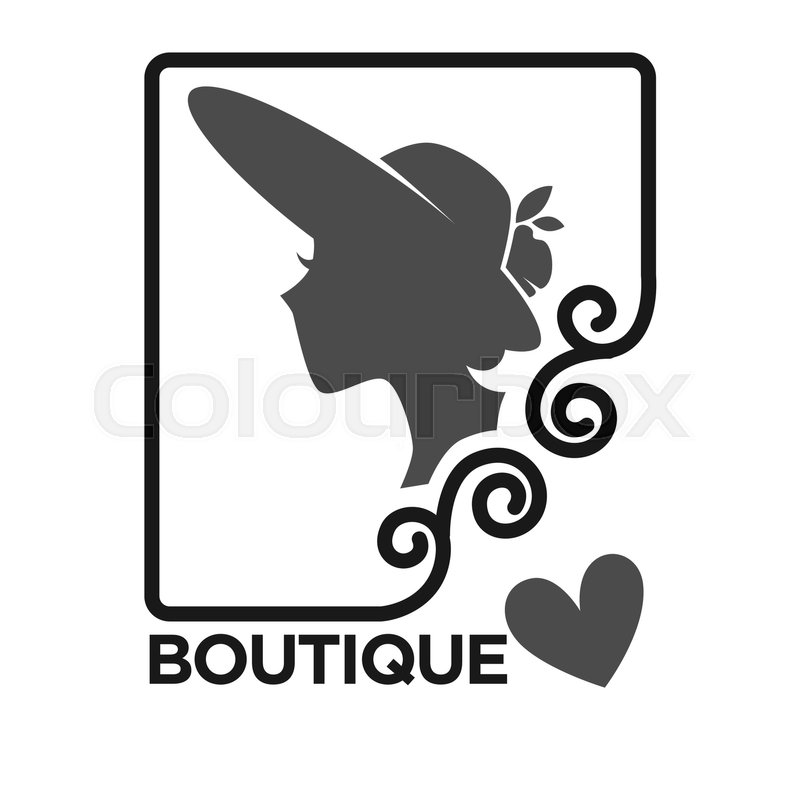 800x800 Woman Fashion Dress Or Hat Boutique Stock Vector Colourbox