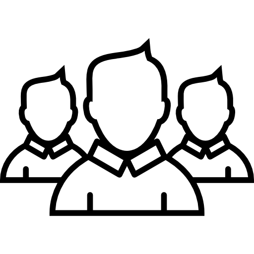 512x512 Boys Group Close Ups Outlines Icons Free Download