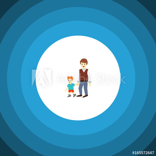 500x500 Isolated Brothers Flat Icon Boys Vector Element Can Be Used
