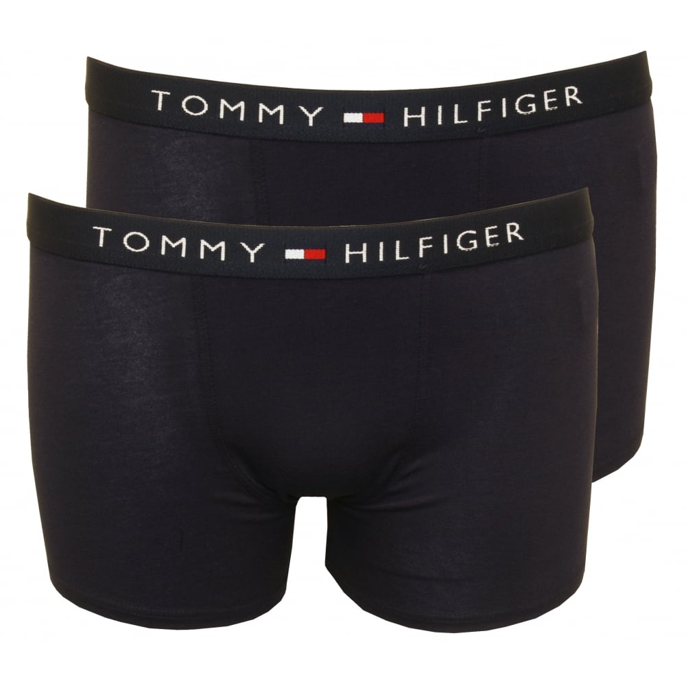 1000x1000 Tommy Hilfiger Pack Icon Boys Boxer Trunks, Navy Underu