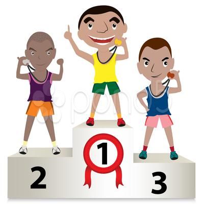 400x400 Young Sports Men Winners Podium Icon, Win, Flag, Cute, Icon, Boys